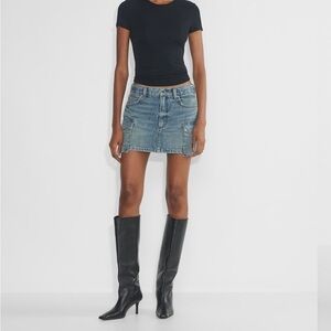 Aritzia Cargo  Blue Mini Skirt like new